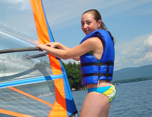Image of girl sailing